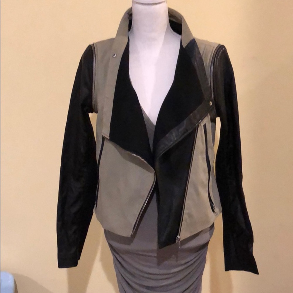 Cut 25 leather vest/ jacket
